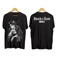 ราคา เสื้อกันหนาวคอกลมแขนสั้นพิมพ์ลายการ์ตูน Attack On Titan S 5XL (19908730429)