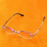 ราคา Rectangle Purple Frame Rimless Light Spectacles Multi coated Red Lenses Fashion Reading Glasses 0 75 To 4 (17554785848)