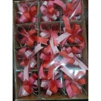 ราคา โบว์ติดของขวัญปีใหม่ ราคาพิเศษ กล่องละ12 ชิ้น โบว์สีชมพู โบว์สีทองทราย โบว์สีแดงทราย ราคาส่งยกกล่อง (16468424071)
