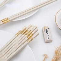 ราคา ตะเกียบสีขาวงาช้าง ตะเกียบเมลามีน ทนความร้อน คีบอาหาร 10แถม1 (18263572831)