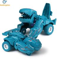 ราคา LeadingStar Kids Inertia Dinosaur Transforming Car Model Toy Collision Deformation Dinosaur Shape Toy Gifts For Children1 cod (15963692434)