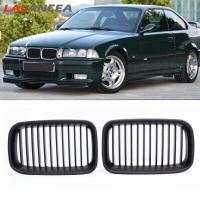 ราคา กระจังหน้าเคลือบดำ BMW ฮู้ดช่องไฟหน้ารถยนต์1คู่ใช้ได้กับซีรีส์3 E36อะไหล่แต่ง92 96ปี fast (18717181154)