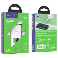 ราคา HOCO C39 C89 ของแท้ 100 Adapter หัวชาร์จ 2USB กระแสไฟ 2 4A (15191458074)