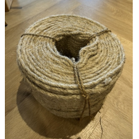 ราคา CO ส่งจากกรุงเทพฯ ม้วนใหญ่ 6mm Natural Vintage Jute Rope Cord String Twine Burlap Ribbon Crafts Sewing DIY เชือกมะนิลา เกรด A 200 เมตร เส้นผ่านศูนย์กลาง 6 มม เชือกมะนิลา ยกม้วน (15000634100)