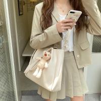 ราคา กระเป๋าหนังใบใหญ่ ลุคเกาหลี กระเป๋าสะพายข้าง ใส่เอสี่ได้ แฟชั่นผู้หญิง กระเป๋าสะพายไหล่ ใบใหญ่ กระเป๋าหนังpu (16188943009)