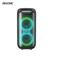 ราคา Realwe Wekome Speakers Portable Bluetooth Large and Powerful Bluetooth Sound Box 360 Stereo Sound Dual 4 inch Speak for Outdoor Camping (21204061274)
