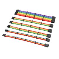 ราคา JDB เครื่องสำรองไฟคอมพิวเตอร์ไนล่อนชุด24pin 4 4pin 6 2pin 6pin สายชุดหญิงชาย18AWG แขนยาว PSU Extension สายไฟ30ซม สายต่อขยายสำหรับ CPU การ์ดจอ (9715336447)