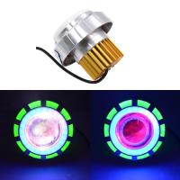 ราคา รถจักรยานยนต์ LED ไฟหน้าโปรเจคเตอร์ไฟหน้า Angel Eye Demon Eye Halo EMY 02 12 85V รถจักรยานยนต์ Retrofit LED ไฟหน้าในตัว Dual รูรับแสง Angel Demon Eye Dual รูรับแสงสูง ต่ำ LED โปรเจคเตอร์ไฟหน้า (150938