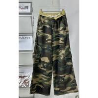 ราคา BTS กางเกงยีนส์ขากระบอกลายทหาร พับเอว มีกระเป๋าข้าง (20566689566)