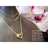 ราคา สร้อยคอทองแท้ 9K Italy 375 ลายกุชชี่ ST (18178301336)