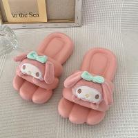 ราคา DINASHER ทันสมัยและทันสมัย แฟชั่นสำหรับผู้หญิง Cinnamoroll โบว์สำหรับผูก มายเมโลดี้ สไตล์เกาหลีแบบ ด้านล่างนุ่ม รองเท้าใส่ในบ้าน รองเท้าแตะลายการ์ตูน รองเท้าแตะสำหรับผู้หญิง รองเท้าแตะส้นแบน (21069653