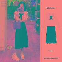 ราคา เสื้อเชิ้ตคอบัวสไตล์ฝรั่งเศสชิคๆแนววินเทจสไตล์ฮ่องกงสำหรับฤดูใบไม้ผลิและฤดูใบไม้ร่วงเสื้อเชิ้ตแนวสวยหวานกระโปรงสำหรับคนตัวเล็กชุดสองชิ้นสำหรับผู้หญิง (20470013327)