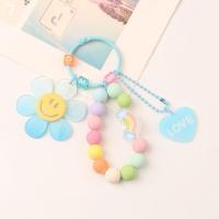 ราคา DIY Creative สีสันดอกทานตะวันโทรศัพท์ Chain ขนาดเล็กลูกปัดหูฟังกรณี Chain Love Rainbow พวงกุญแจจี้กระเป๋าอุปกรณ์เสริมสำหรับ Vivo Opppo Xiaomi (17572795984)