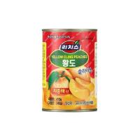 ราคา richis yellow cling peaches slice พีชกระป๋อง ผลไม้กระป๋อง พีชเชื่อมกระป๋อง 410g 복숭아 황도 조각 통조림 (17226014349)