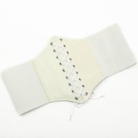 ราคา 1Pc Corset เข็มขัดกว้าง Pu หนัง Slimming Body Waistband สำหรับผู้หญิงหญิง Shaping Girdle เข็มขัดเอวยางยืด Cummerbunds (16893145283)