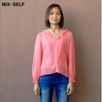 ราคา MIX SELF เสื้อเบลาส์ปักลายดอกไม้ รุ่น IB71327 (7875969332)