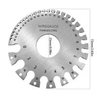 ราคา เครื่องมือวัดความหนาสำหรับตรวจสอบตะเข็บเชื่อมไม้บรรทัดวัดความหนาสแตนเลสวัดได้อย่างแม่นยำลวดสองด้านโลหะ (21171034584)