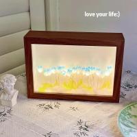 ราคา ForeverBest กรอบรูปไฟกลางคืน โคมไฟ Led รูปดอกทิวลิปจําลอง DIY เพ้นท์มือ ของให้แฟน สําหรับตกแต่ง (21067383514)