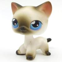 ราคา LPS CAT Rare Littlest pet shop Toys Mini Stands Short Hair Kitten Old Figures Collection Original Bobble head toys (20562455634)