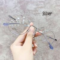 ราคา A VOGUE Manila spot Korean radiation anti blue glasses fashion round metal frame women men (18952431747)