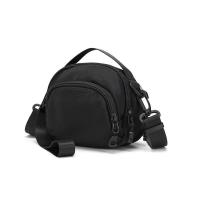 ราคา 3 layers zipper pockets small mini size cross body bag sling bag clutch bag for mobile cell phone for men women uni student Korean style nylon black kecil beg silang beg sling lelaki wanita murah baru