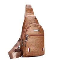 ราคา กระเป๋าคาดหน้าอกผู้ชายหนังนิ่มกระเป๋าผู้ชายลำลองกระเป๋าสะพายข้างกระเป๋าสะพายข้างหนัง PU (16351922967)