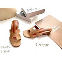 ราคา รองเท้าแตะผู้หญิง รองเท้าลำลองผู้หญิง หน้าHermes แบรนด์Niwa Shoes รุ่น BT 504ส้นสูง 1 นิ้วค่ะ (16137941961)