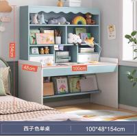 ราคา โต๊ะคอมพิวเตอร์ โต๊ะวางคอมพิวเตอร์ โต๊ะไม้ Computer Desk โต๊ะทำงาน โต๊ะทำงานถูกๆ โต๊ะคอม พร้อมชั้นวางหนังสือ สีฟ้า สีชมพู พร้อมส่ง (18161200136)