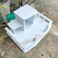 ราคา TB หิ้งพระไม้สักทอง หิ้งพระแขวนผนัง สไตล์โมเดิร์น ขนาด 50 36 ซม สีขาว (17358656256)