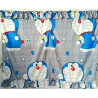 ราคา ผ้าม่านโดเรม่อนเทา บานคู่ ผ้าสีไม่ตก (9367601436)