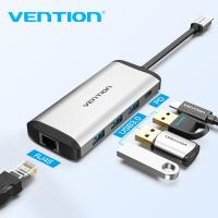 ราคา COD Vention USB Hub 3 0ประเภท C ฮับ Usb Usb C Splitter ความเร็วสูงอะแดปเตอร์สำหรับ Macbook Pro M1 Huawei Mate 30 USB C Splitter Multi Usb 3 1พอร์ต (5048774816)