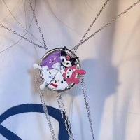 ราคา Sanrio สร้อยคอแม่เหล็ก Douyin สไตล์เดียวกัน Kuromi บากู Melody อบเชยสุนัข KT แมวพิซซ่าสติกเกอร์คอ (20659211681)
