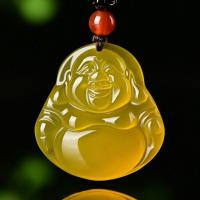 ราคา Neaklace สำหรับผู้หญิงนำโชคจี้พระพุทธรูปยิ้มคาลซิโดนีแกะสลักด้วยฟรีเชือก Agate Chalcedony ธรรมชาติจี้พระพุทธรูป Amu (19600918596)