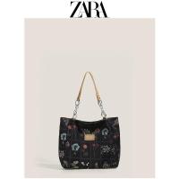 ราคา Zaraดิโอ้ทุกสิ่ง S G Row Larg E Capacity กระเป๋าทรงสี่เหลี่ยมมีหูหิ้วสะพายไหล่กระเป๋าฤดูร้อน2022ผ้าใบใหม่กระเป๋ารักแร้กระเป๋าสะพายไหล่เดินทาง (20581755454)