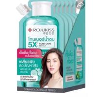 ราคา 1 กล่อง 6 ซอง โรจูคิส 5เอ็กซ์ โทนเนอร์ แอนด์ เอสเซนส์ วอเตอร์ 2 สูตร Rojukiss 5X Toner Essence Water ขนาด 40ml x 6 (20333065843)