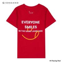ราคา GIORDANO เสื้อยืดเด็กคอกลมแขนสั้น Juniors SMILEY Printed Tee เสื้อยืด เก็บ เสื้อยืดคอกลมผ้าฝ้าย (14258823034)