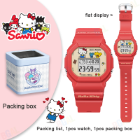 ราคา 42 มม แท้ 100 Sanrio นาฬิกา Hello Kitty สำหรับเด็กผู้หญิงนาฬิกากันน้ำพร้อม Backlight นาฬิกาดิจิตอลสำหรับเด็กเด็กนาฬิกาข้อมือเด็กกันกระแทก hellokitty ของขวัญวันเกิด Cinnamoroll ของขวัญคริสต์มาส 8611 (2