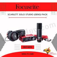 ราคา ส่งฟรีทั่วประเทศ FOCUSRITE SCARLETT SOLO STUDIO GEN3 PACK ชุดอุปกรณ์บันทึกเสียง สินค้าใหม่ ของแท้ 100 รับประกันจาก Pro plugin (4956864579)
