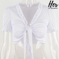 ราคา พร้อมส่ง2สี เสื้อผูกเอว เสื้อผูกหลัง เสื้อสายฝอ เสื้อโชว์หลัง ครอปเอวลอย เสื้อผูกโบว์ ครอปสายฝอ เสื้อผูกอก 3391 (17193173991)