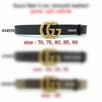 ราคา เชคสต็อกก่อนกดซื้อ แท้ New Gucci Belt 3 cm Smooth Leather อุปกรณ์ ถุงผ้า การ์ด (18568180387)