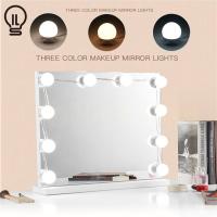 ราคา ILT โคมไฟติดกระจกแต่งหน้าโต๊ะเครื่องแป้ง ไฟแต่งหน้าติดกระจก 4 6 8 10 12 14หลอด Mirror Light ไฟโต๊ะเครื่องแป้ง สีขาว คูลไวท์ เหลือง ความสว่าง10ระดับ (17042322506)