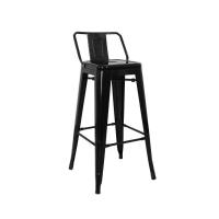 ราคา MeeBan เก้าอี้บาร์เหล็ก แต่งคาเฟ่ มีพนักพิง สีขาว ดำ (13078986869)