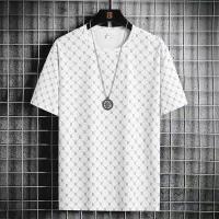ราคา Mens Short Sleeve T shirt Summer Casual Round Neck T shirt Loose Half Sleeve Fashion Top Mens Clothing (19066870246)