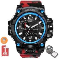 ราคา SMAEL นาฬิกาข้อมือผู้ชาย กันน้ำได้จริง รุ่นฮิต รับประกัน 1 ปี Sport Digital LED รุ่น SM1545 พร้อมกล่องเหล็ก SMAEL (1496502202)