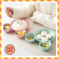 ราคา MUIMISC ชามข้าว 3 หลุม ผลิตจากฟางข้าวสาลี ชามข้าวสาลี (1395514721)