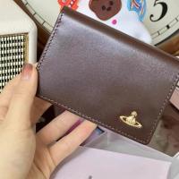 ราคา MUJI Japan West Empress Card Holder vivienne westwood short square wallet cowhide card holder ID bag i (19677390022)