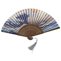 ราคา Japanese Handheld Folding Fan with Traditional Japanese e Art Prints (20980614361)
