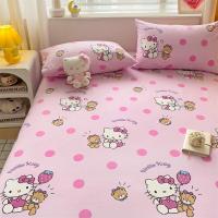 ราคา Dansunreve Sanrio ผ้าปูที่นอน100 ผ้าฝ้ายผ้าปูเตียงแบบพอดี Hello Kitty Cinnamoroll Kuromi ผ้าปูที่นอนนุ่มพร้อมสายรัดถุงเท้า (21257197407)