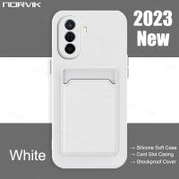 ราคา ปลอกอ่อนซิลิโคนสีขาวนอร์วิคกระเป๋าช่องใส่การ์ดเคสโทรศัพท์กันกระแทกสำหรับ Huawei Nova 10 Y61 Y71 Y70 9 SE Honor X9A X7A 50 5G N2 1ฝาครอบป้องกัน (19926903955)