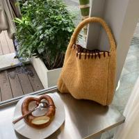ราคา กระเป๋าถือขนสัตว์ถักไหมพรมสำหรับผู้หญิงกระเป๋ากระเป๋าโครเชต์ผู้หญิงน่ารักพิมพ์ลายตัวอักษรกระเป๋าถักผ้าทอผู้หญิงกระเป๋าถือสุภาพสตรี (20860665537)